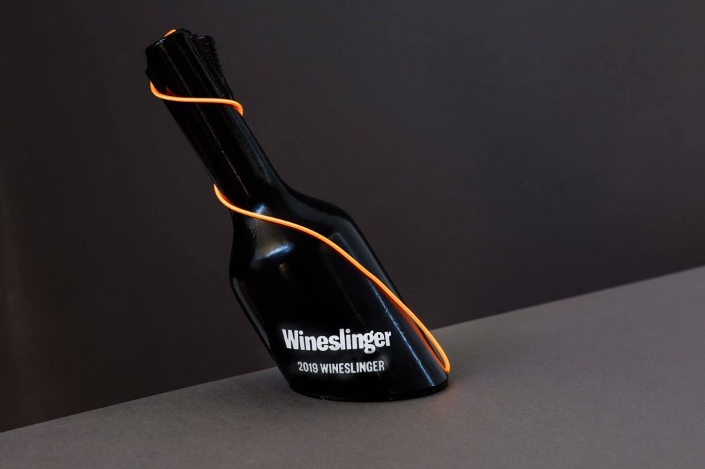 The Winesinger award trophy. Photo by James Morgan