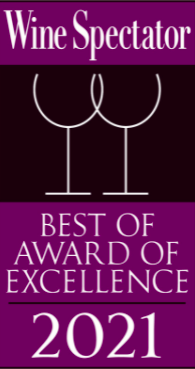 Wine Spectator Best of Award of Excellence 2021